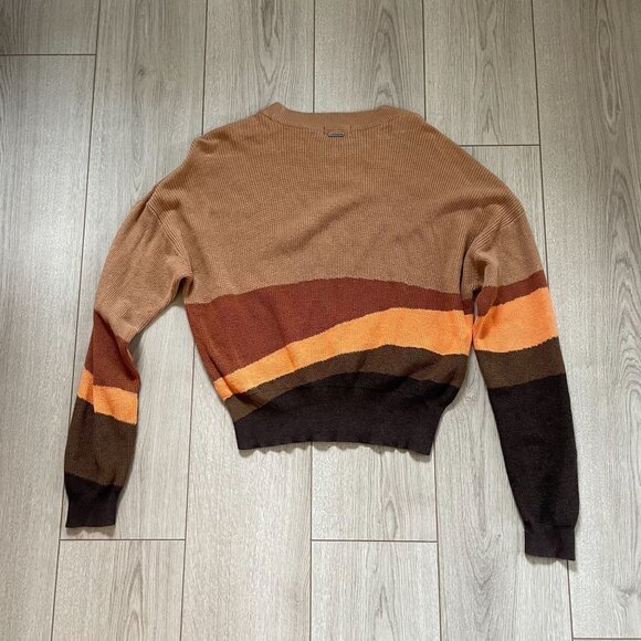 Prana Desert Road Knit Dropped Shoulder Sweater Women Small Multicolor Casual - Picture 8 of 10